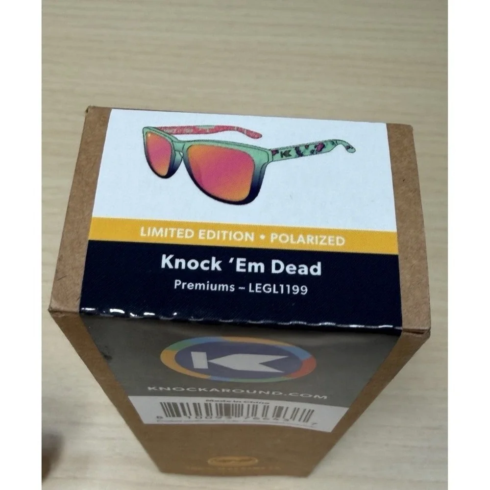 Knockaround Premiums Knock Em Dead Green Polarized Sunglasses Zombie Theme